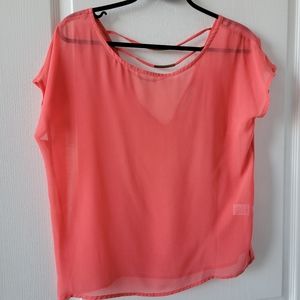 COSTA BLANCA CORAL SHORT SLEEVE BLOUSE SIZE S
